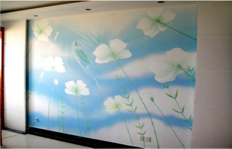 广德画墙绘怎么画好白云的蓬松感？