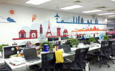 广德教你设计办公室墙绘的方法。