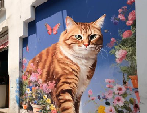 广德自己绘制有个性的手绘墙