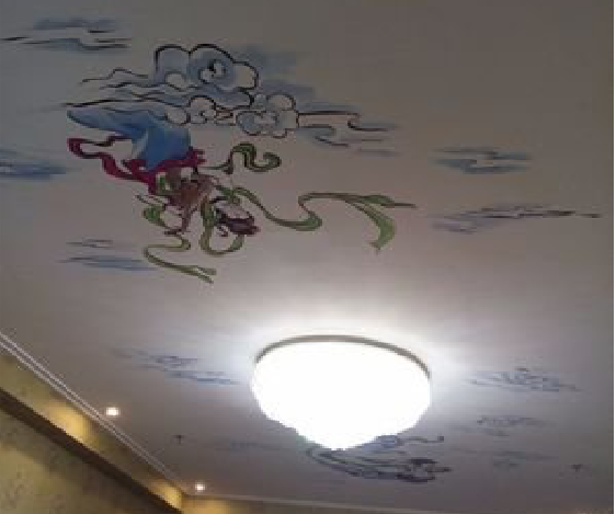 广德如何快速绘制天花板上的手绘墙？