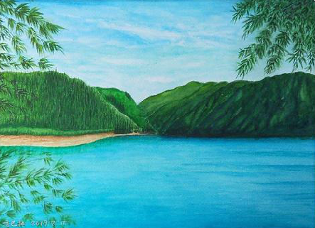 广德在墙绘中，如何绘画绿水青山？