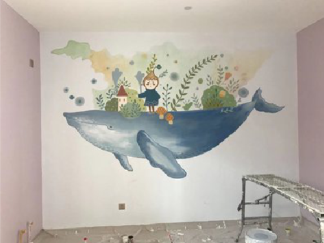 广德手绘墙的特点及优势。